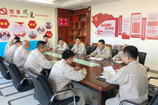 大唐淮北發(fā)電廠開展“沖刺四季度，奪取雙勝利”主題黨日活動