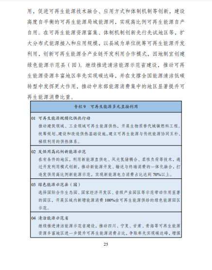 發(fā)改委、能源局等九部委聯(lián)合印發(fā)發(fā)布“十四五”可再生能源規(guī)劃！
