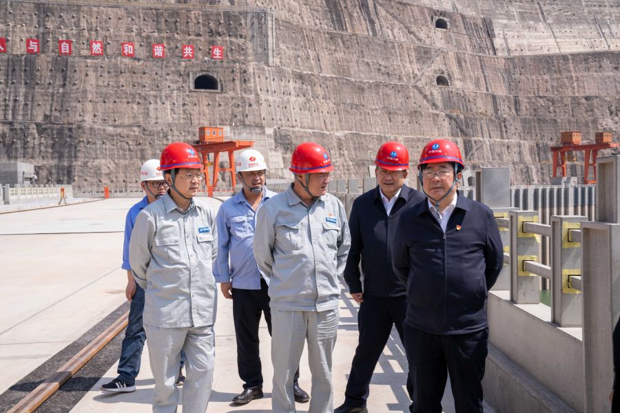 國資委黨建局局長、央企團工委書記姚煥調(diào)研白鶴灘水電站