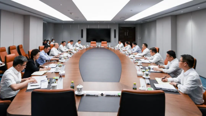 鄒磊、劉明勝與河北省省長王正譜會談