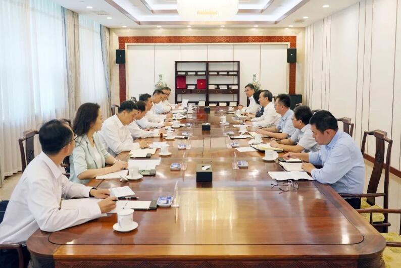 中國能建黨委書記、董事長宋海良與中國貿促會會長任鴻斌會談