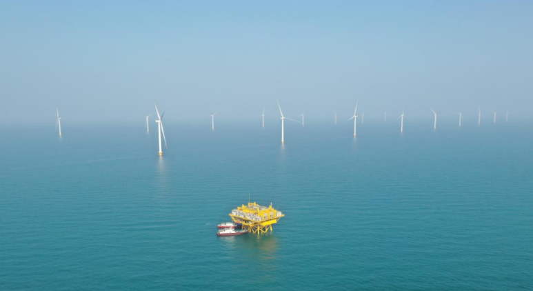 山東首個(gè)百萬(wàn)千瓦級(jí)海風(fēng)基地！國(guó)家電投半島南U1一期并網(wǎng)發(fā)電