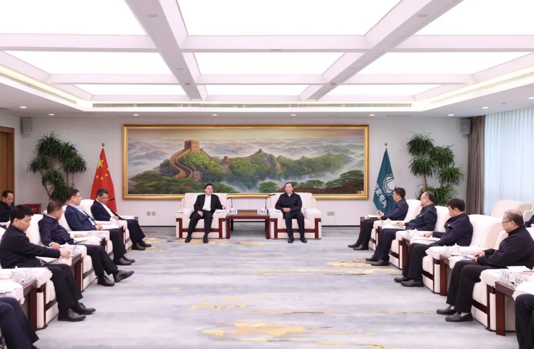 國家電網(wǎng)公司董事長辛保安與甘肅省委書記胡昌升、省長任振鶴會談