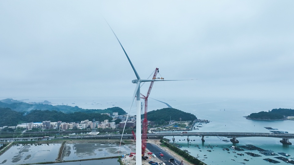 全球最大功率海上風(fēng)電機組，每轉(zhuǎn)一圈可產(chǎn)生38度電