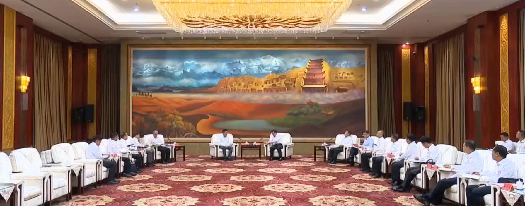 國(guó)家電投董事長(zhǎng)劉明勝、總經(jīng)理栗寶卿拜會(huì)甘肅省委書(shū)記胡昌升、省長(zhǎng)任振鶴