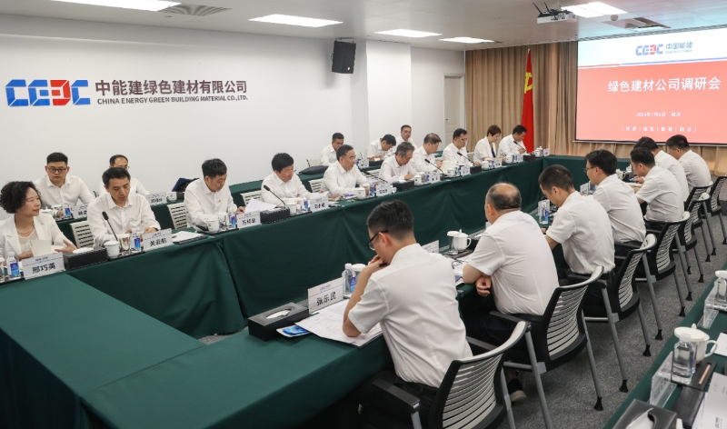 中國能建黨委書記、董事長宋海良到綠色建材公
