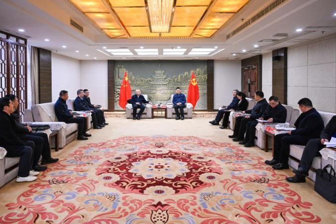 貴陽市領(lǐng)導(dǎo)會見中國節(jié)能環(huán)保集團(tuán)有限公司黨委常委、總會計(jì)師朱慶鋒一行