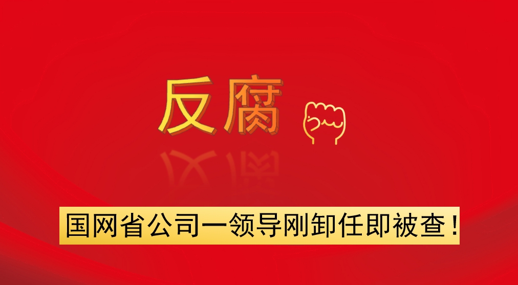 國網(wǎng)省公司一領(lǐng)導(dǎo)剛卸任即被查！